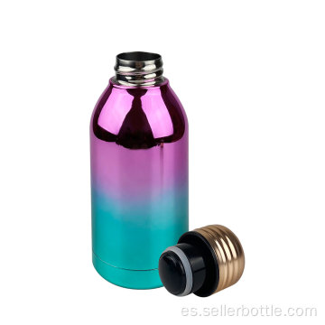 Botella de agua deportiva con aislamiento de color sólido de 350 ml